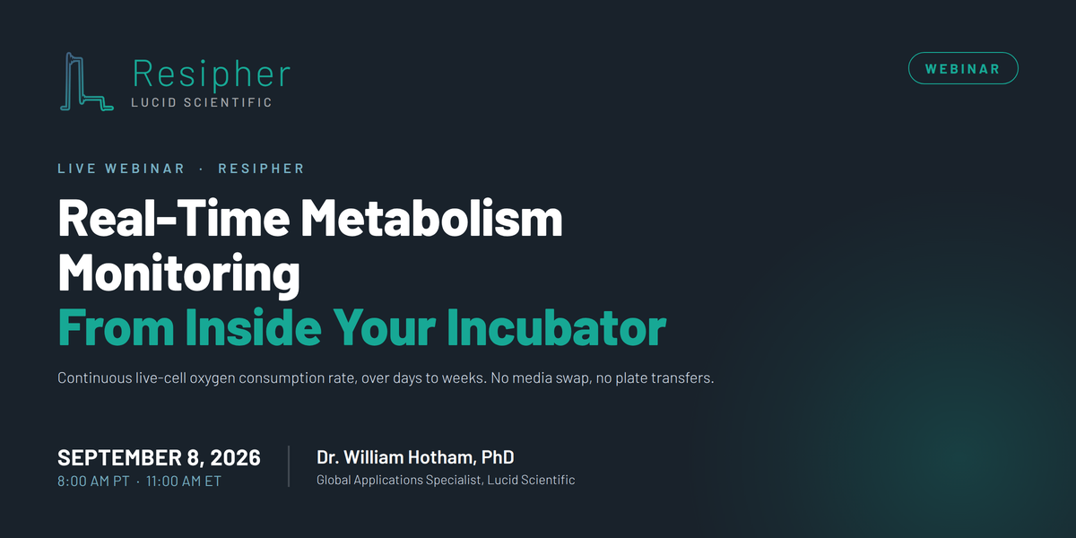 Resipher Resipher - Real Time Metabolism monitoring from inside your incubator